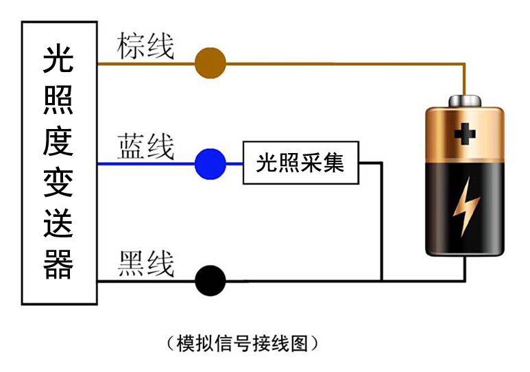 日照時數傳感器接線方式圖1